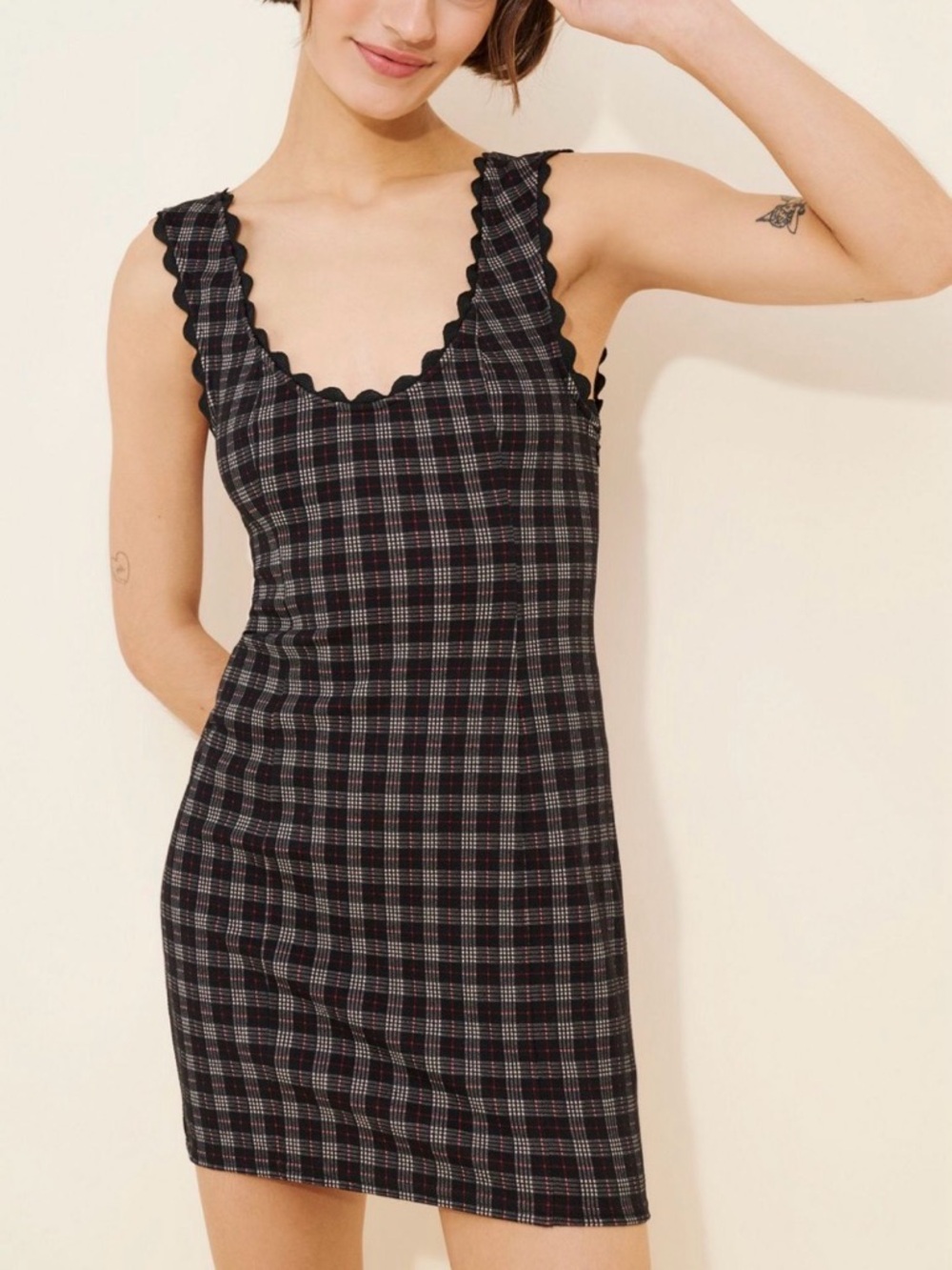 Estelle Mini Dress by Free People / EUC / black multi color